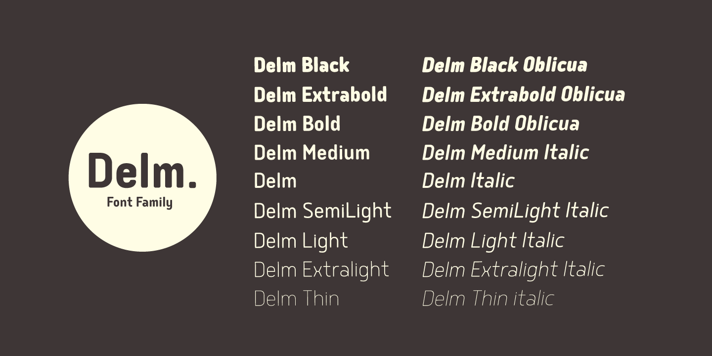 Example font Delm #10